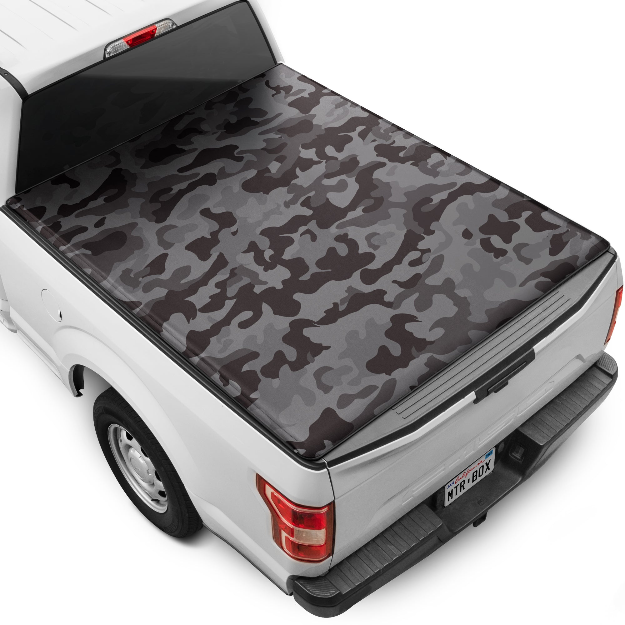 MotorBox USA Black Camo Soft Roll-Up Retractable Tonneau Cover for Ford F-150 (2015 - 2023) - 5.5' bed (Copy)