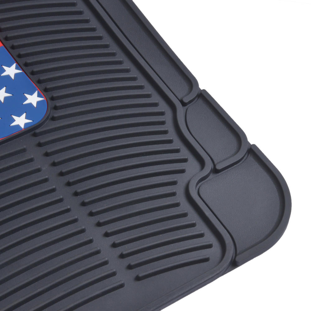 BDK Armored Super Hero Car Floor Mats - Officially Licensed DC Comics - All Weather Heavy Duty Auto Interior Liners for Car Truck Van SUV (Multiple Styles)