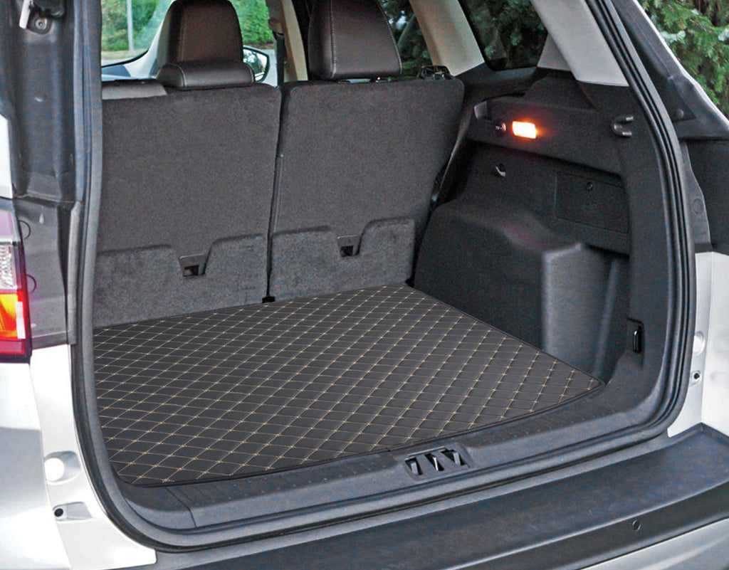 BDK Custom Fit Diamond Stitch Leatherette Trunk/Cargo Liner Mat for Ford Escape (2013 - 2016)