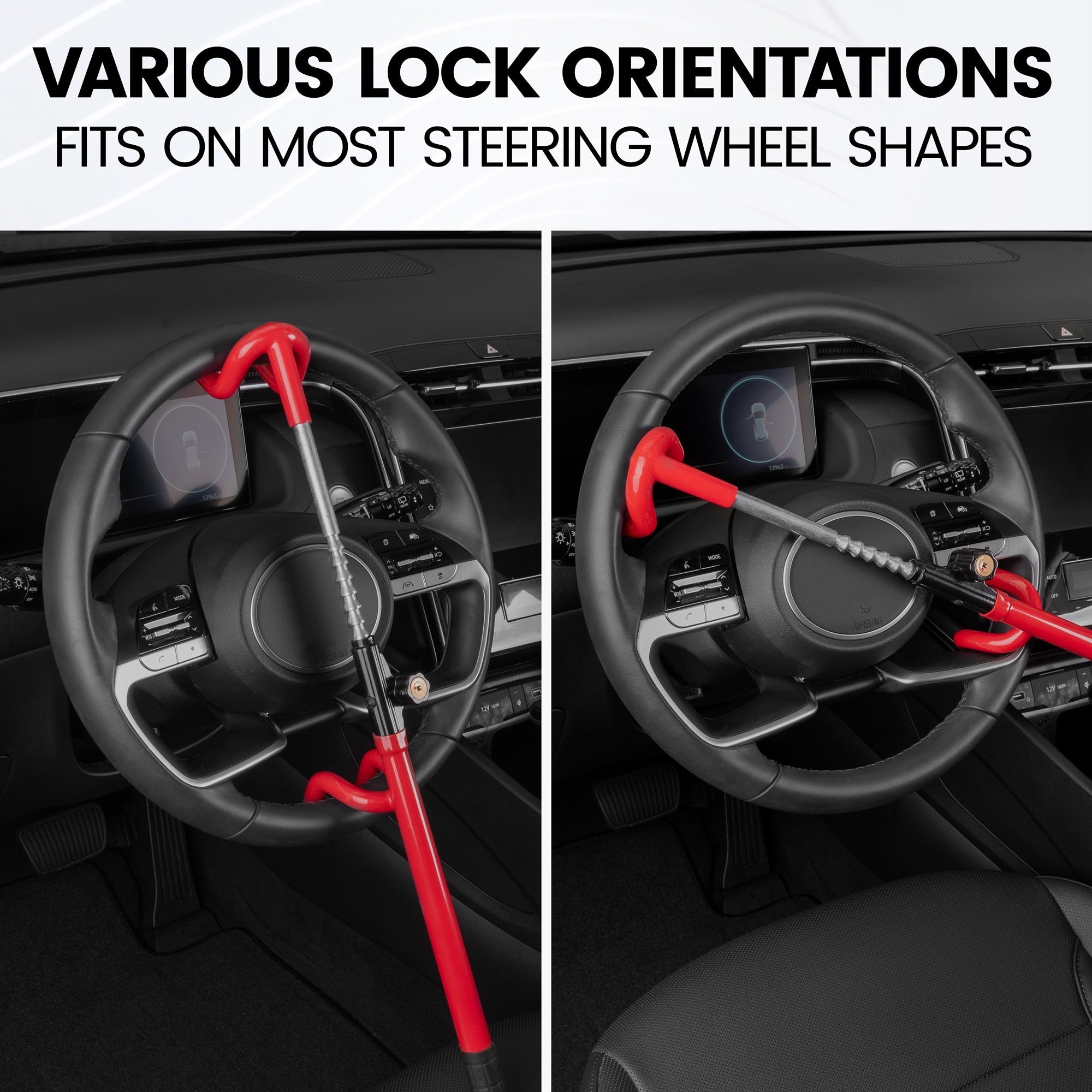 BDK Heavy-Duty Anti-Theft Security Steering Wheel Lock