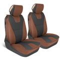 CAT 2-Pack EDGE Deluxe Front Seat Covers - Brown