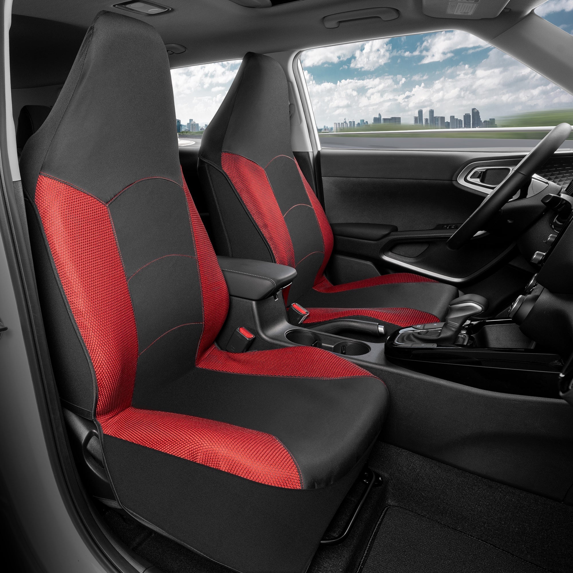 MotorTrend 2-Pack Sideless High Back Front Seat Covers