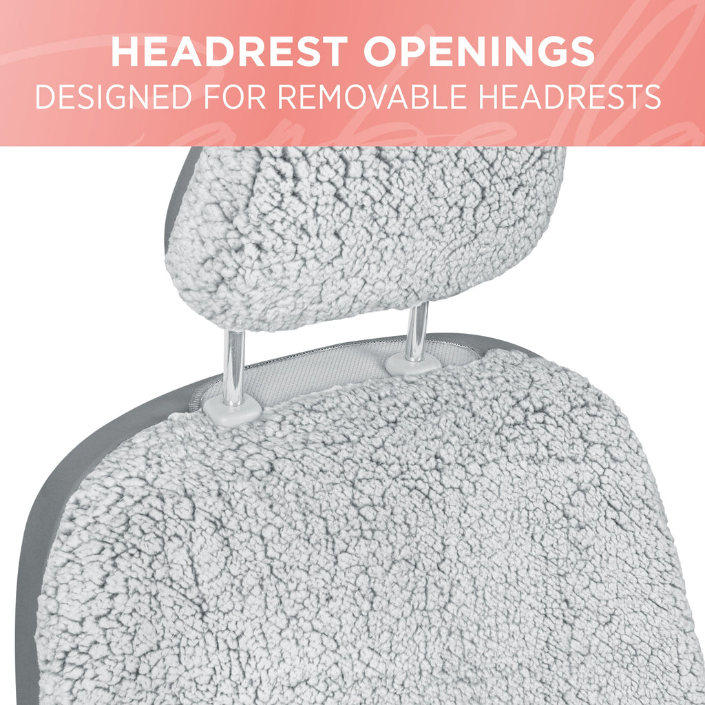 Carbella 2-Pack Plush Sherpa Fleece Front Seat Covers