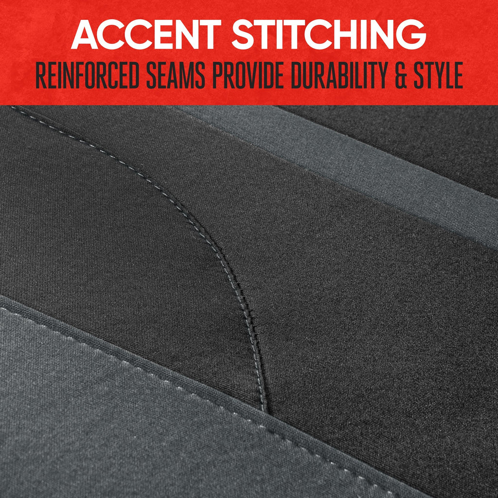 MotorTrend 9-Piece OmniFit Front Seat Covers and Rear Seat Covers