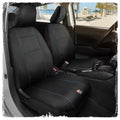 C&C Napa Leatherette 2 Front Seat Covers - Faux Leather Car Seat Protectors for Cars & Trucks - UV-Resistant, Easy to Clean, Universal Fit - Stylish Coastal Design for Summer Car Interior Upgrade