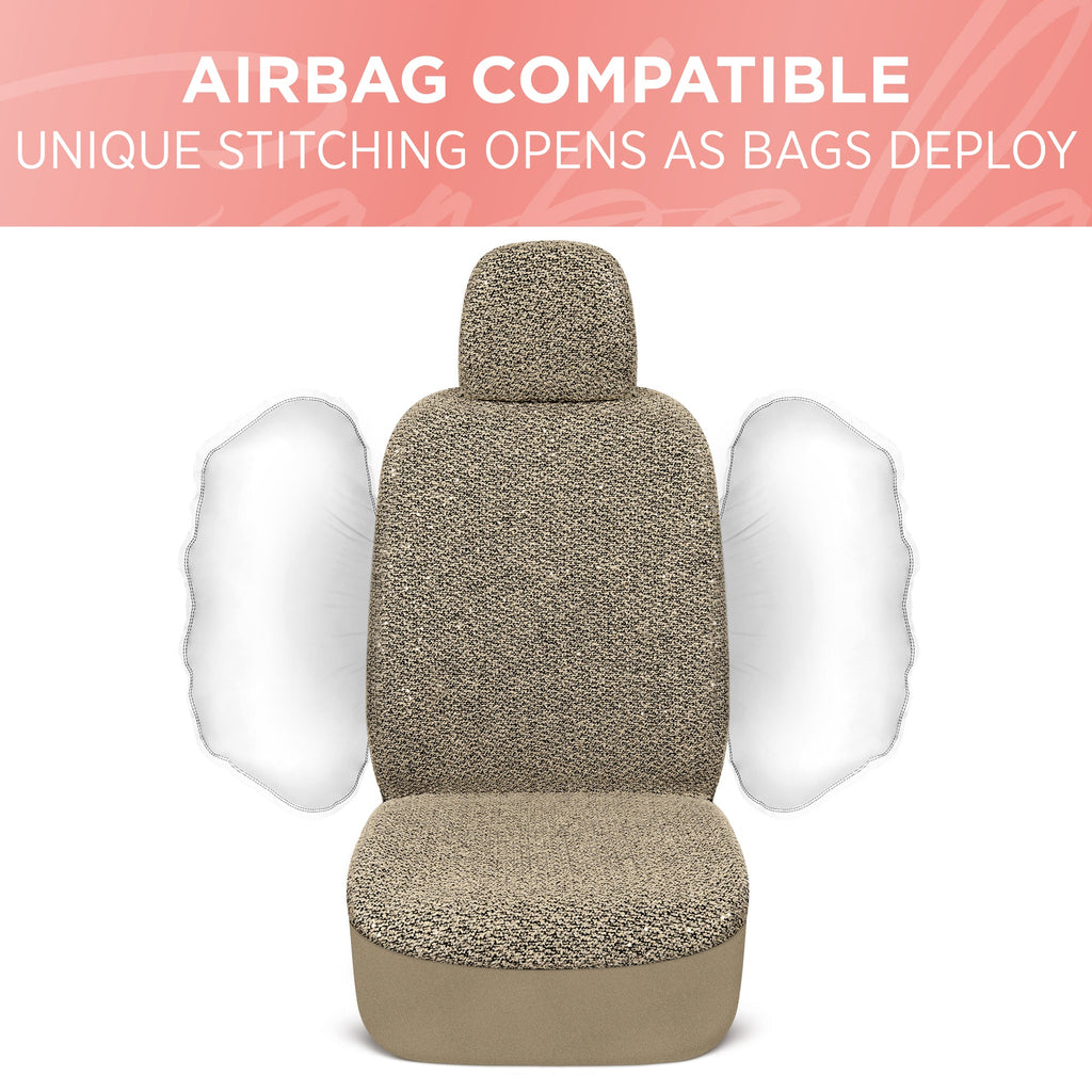 Carbella Sequin Tweed Front Seat Covers