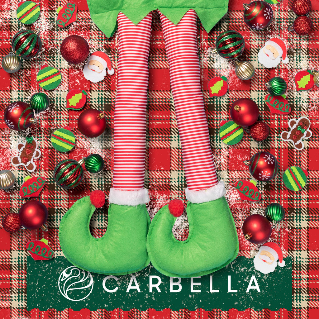 Carbella Trunk/Cargo Holiday Elf Legs Decoration