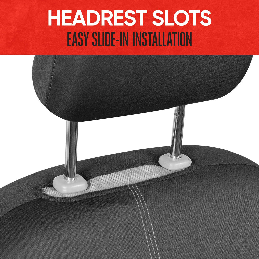 MotorTrend 2-Pack SpillGuard Water-Proof Neoprene Front Seat Covers