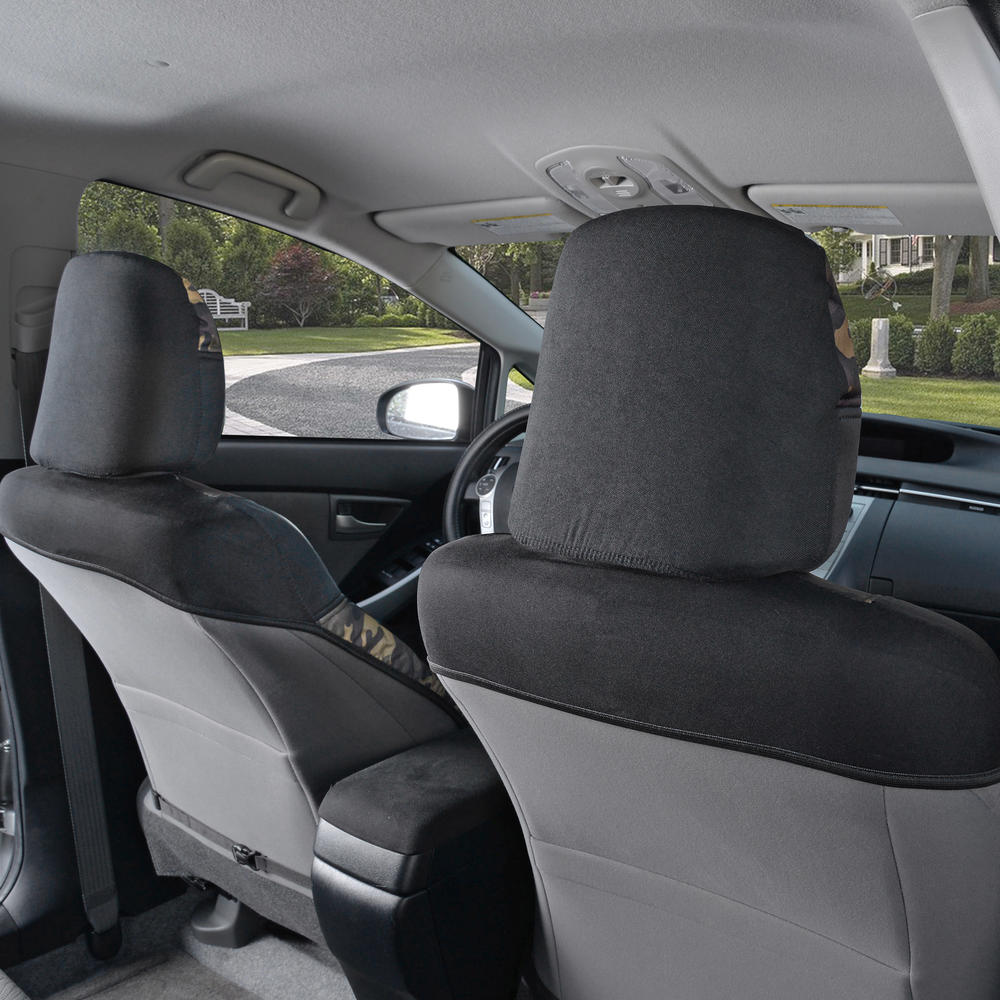BDK 2-Pack Camo Two-Tone Water-Proof Front Seat Covers