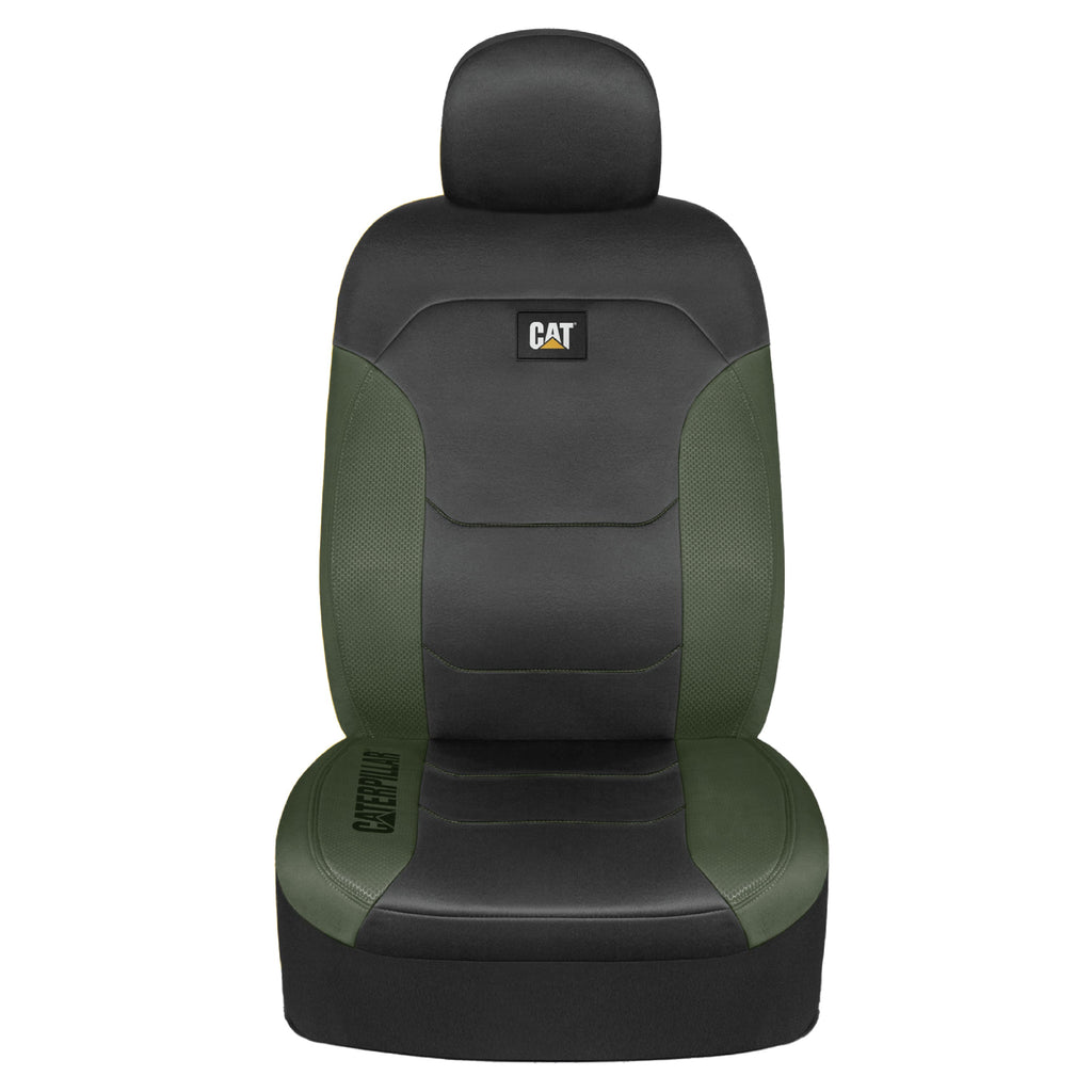 CAT 2-Pack FlexFit Front Seat Covers with Hexagonal Design