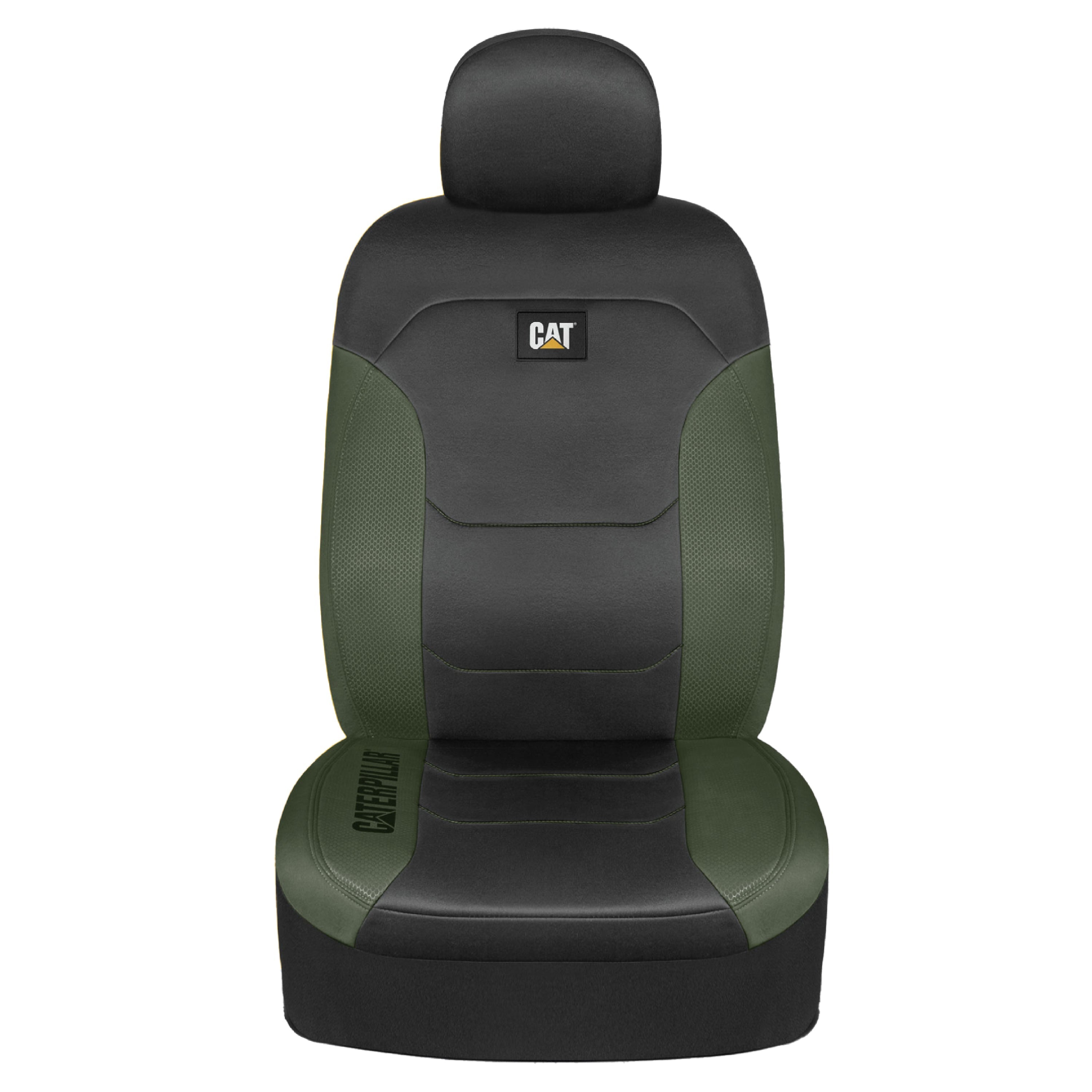 CAT 2-Pack FlexFit Front Seat Covers with Hexagonal Design