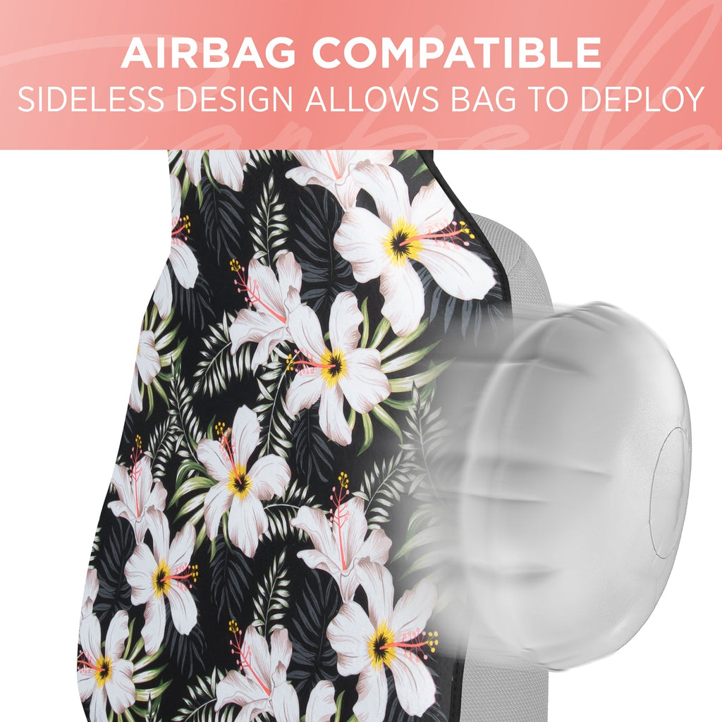 Carbella 2-Pack Tropical Flowers Front Seat Covers