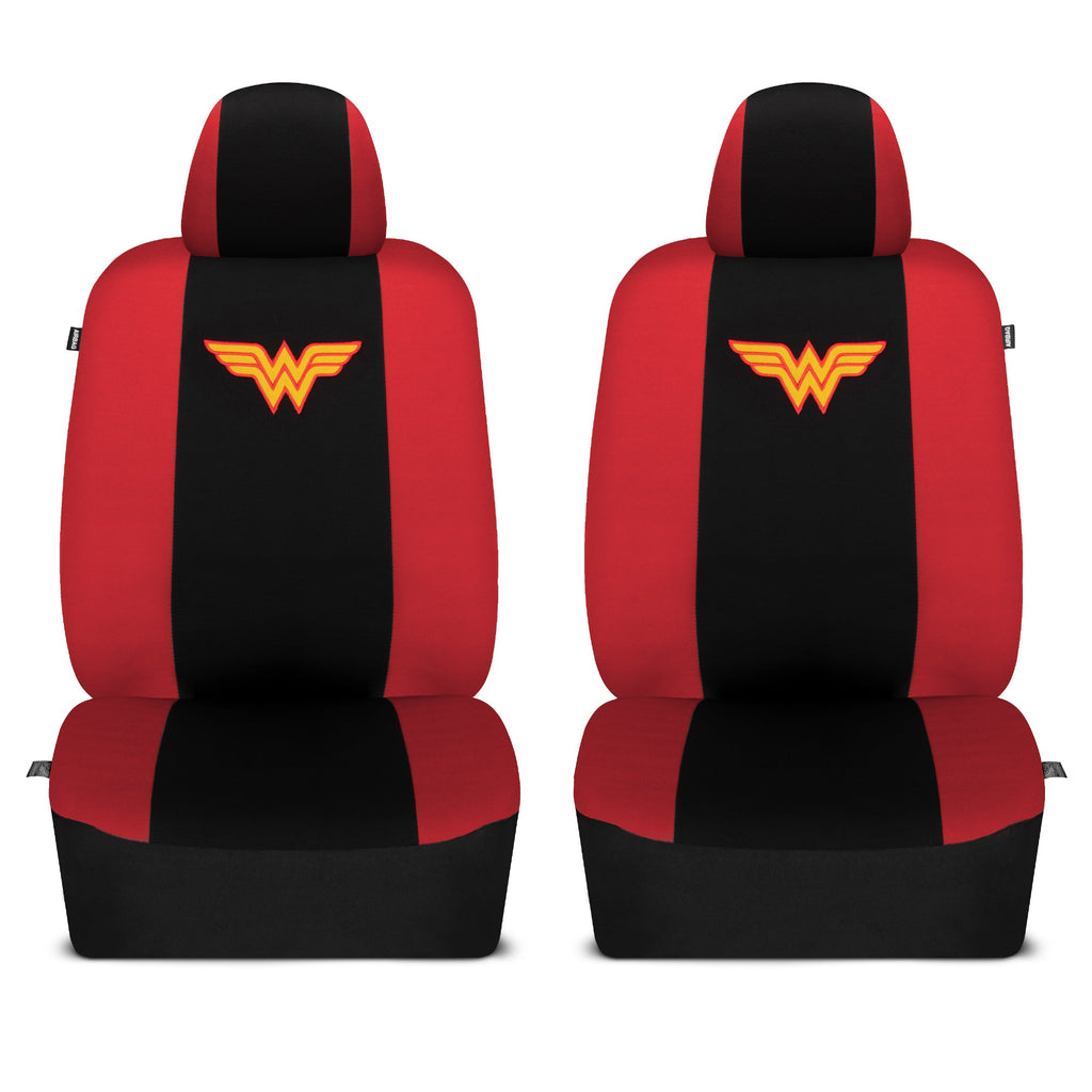 Warner Bros DC Comics 9-Piece Wonder Woman Front Seat Covers and Rear Seat Covers