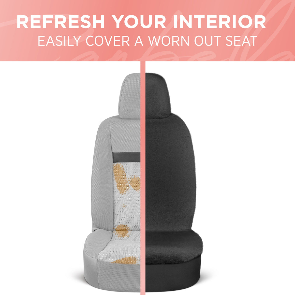 Carbella 2-Pack Plush Fleece Front Seat Covers