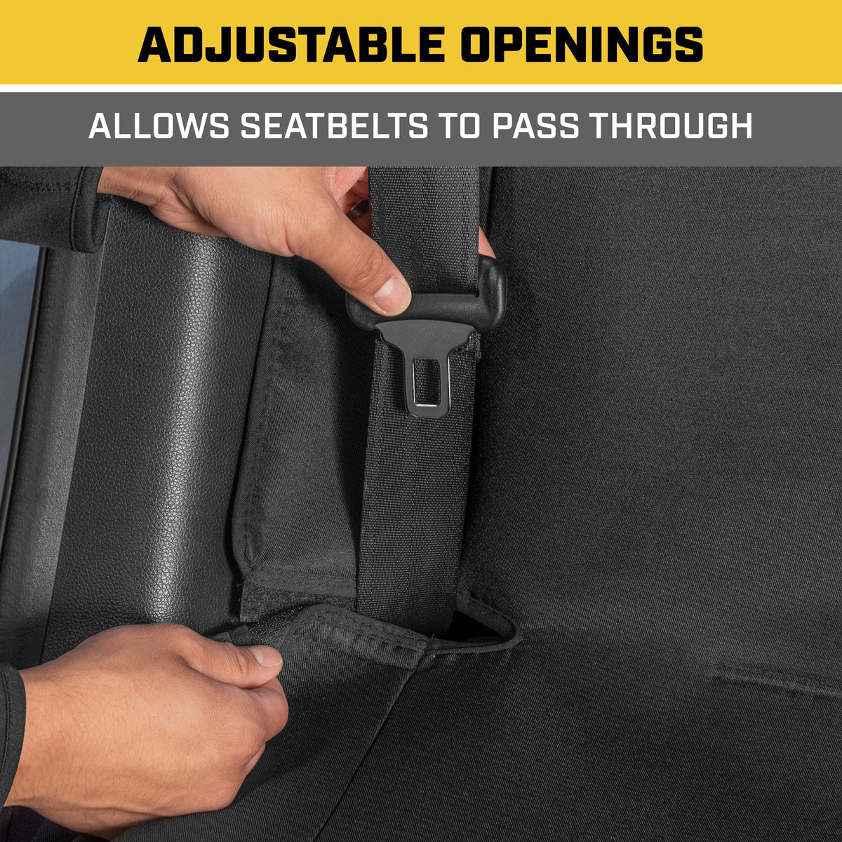 CAT FlexFit Split Rear Bench Seat Cover
