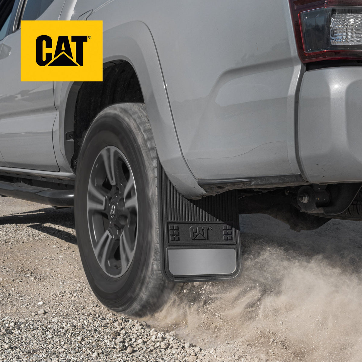 CAT 2-Pack Ultra Tough Rubber Mud Flaps Splash Guards with Reflectors