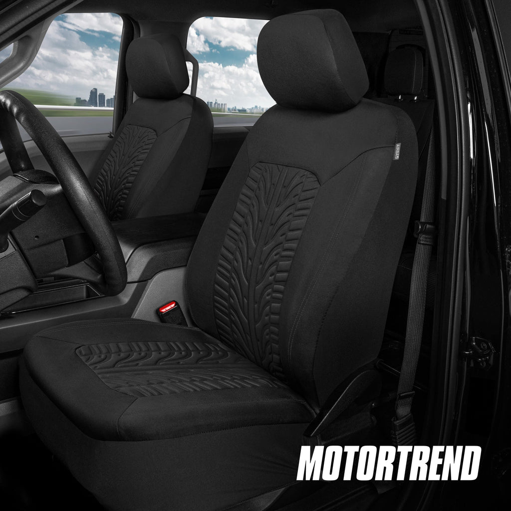 MotorTrend 2-Pack Grand Prix Tire Tread Front Seat Covers