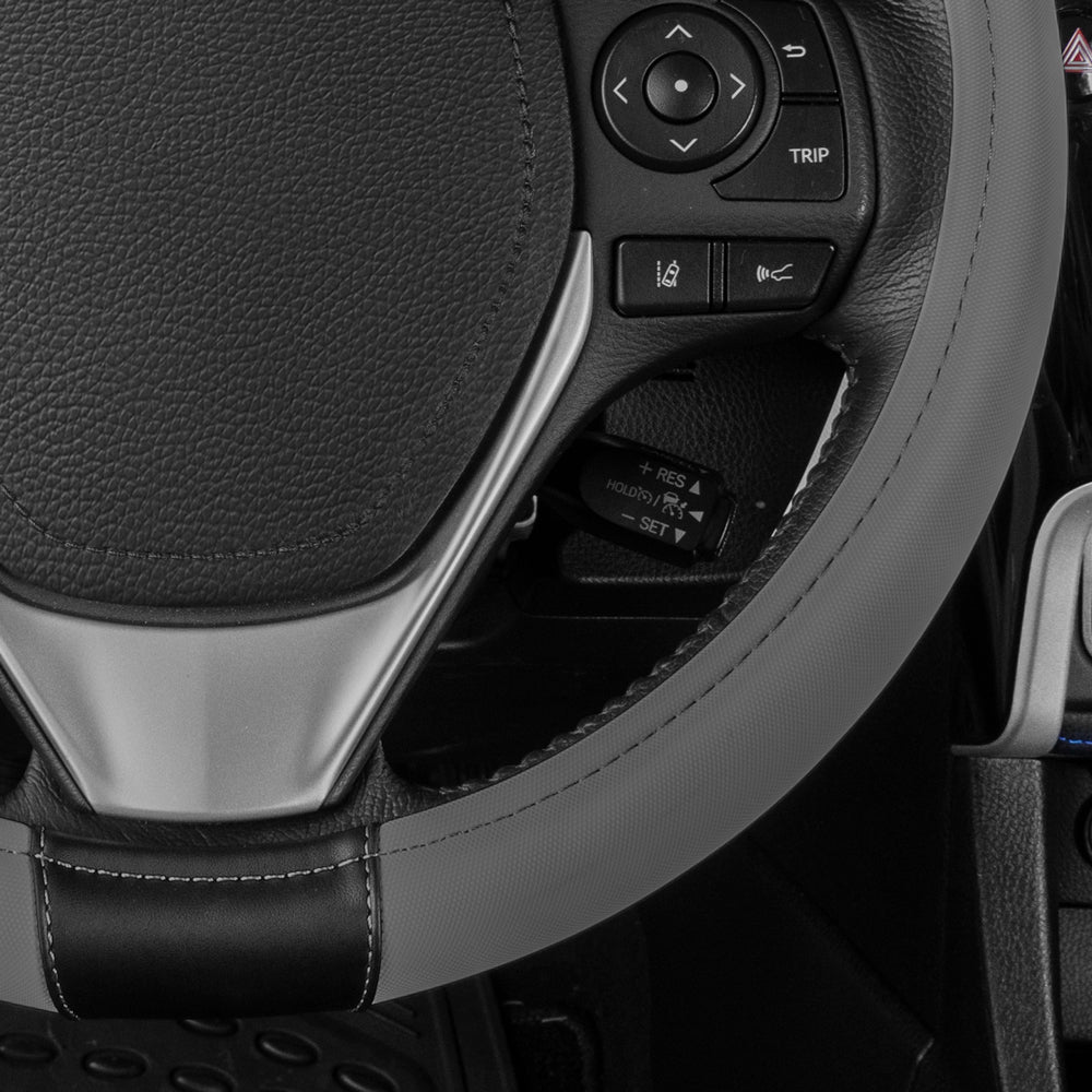 CAT ErgoDrive Faux Leather Steering Wheel Cover (Fits 14.5" - 15.5")