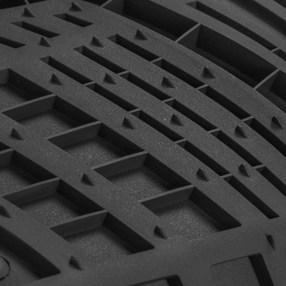 CAT 4-Piece ToughRide Rubber Front Floor Mats and Rear Floor Mats - Heavy Duty, All Weather, Trim to Fit