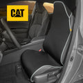 Cat® Waterproof Car Seat Covers for Front Seats, 2 Pack with Black Trim - Durable Neoprene Seat Covers for Cars, Fits 95% of Cars Trucks SUV, Ideal Seat Protector for Leather Seats