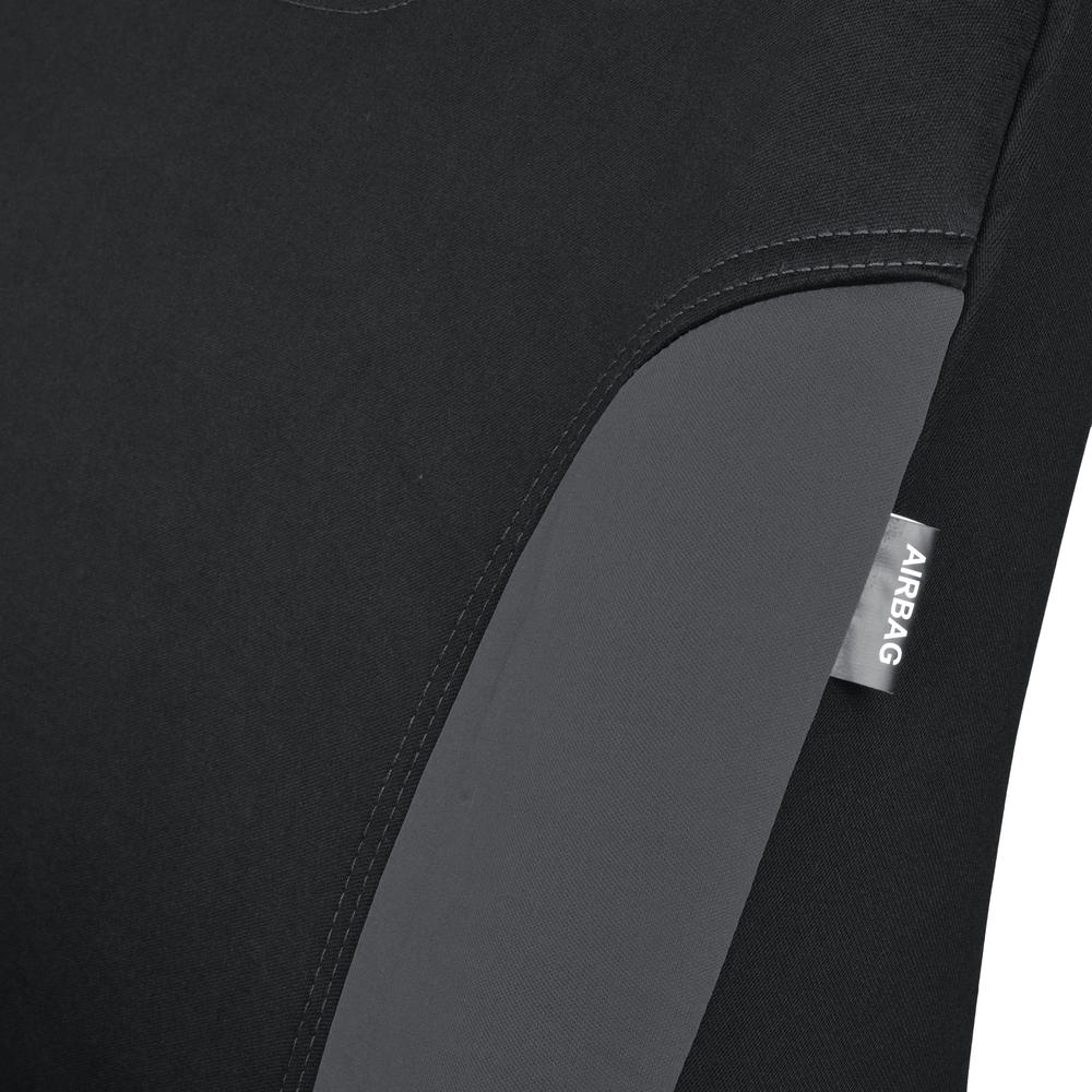 BDK 9-Piece UltraSleek Two-Tone Front Seat Covers and Rear Seat Covers