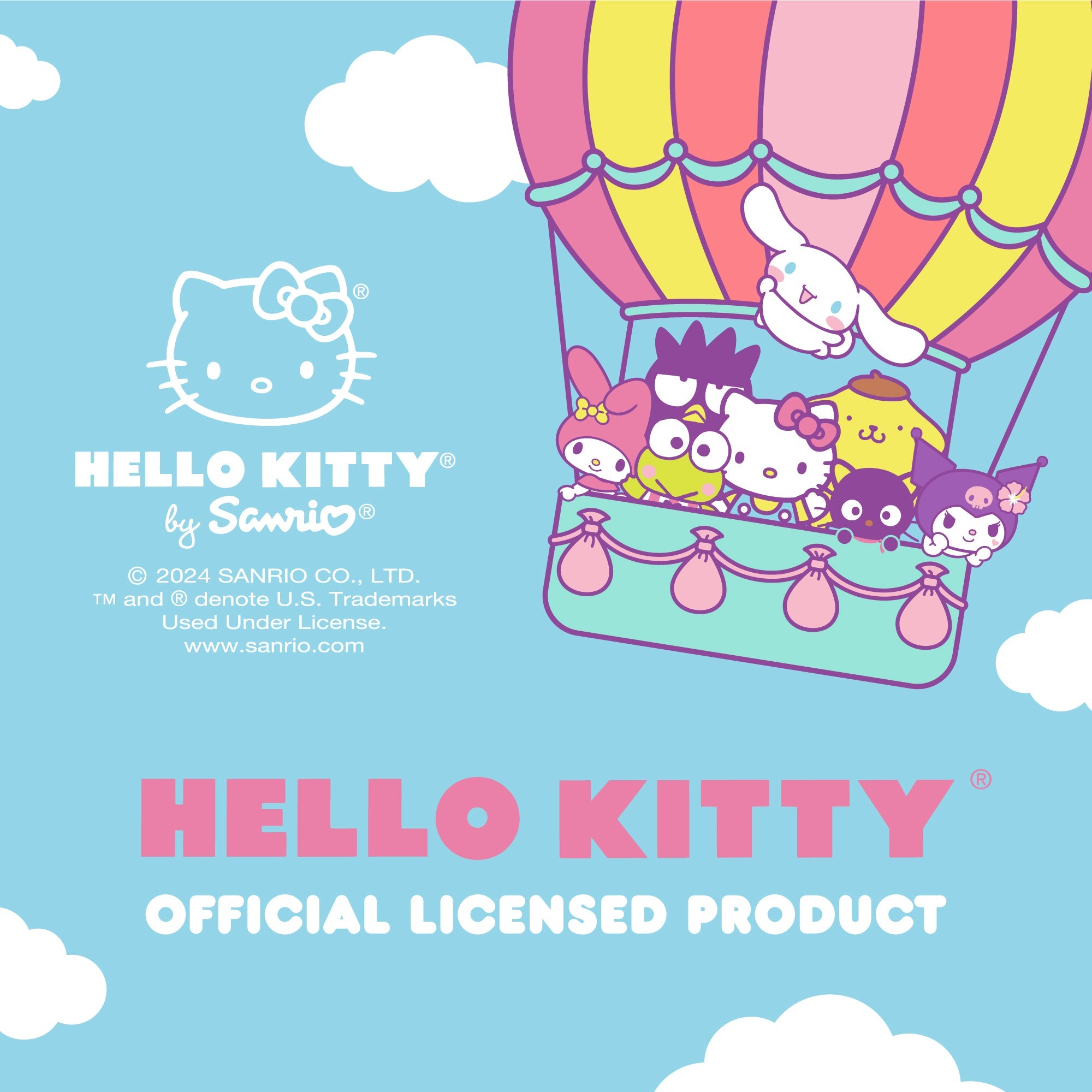 Carbella Sanrio Hello Kitty Pink Steering Wheel Cover (Fits 14.5" - 15")