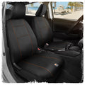 C&C Napa Leatherette 2 Front Seat Covers - Faux Leather Car Seat Protectors for Cars & Trucks - UV-Resistant, Easy to Clean, Universal Fit - Stylish Coastal Design for Summer Car Interior Upgrade
