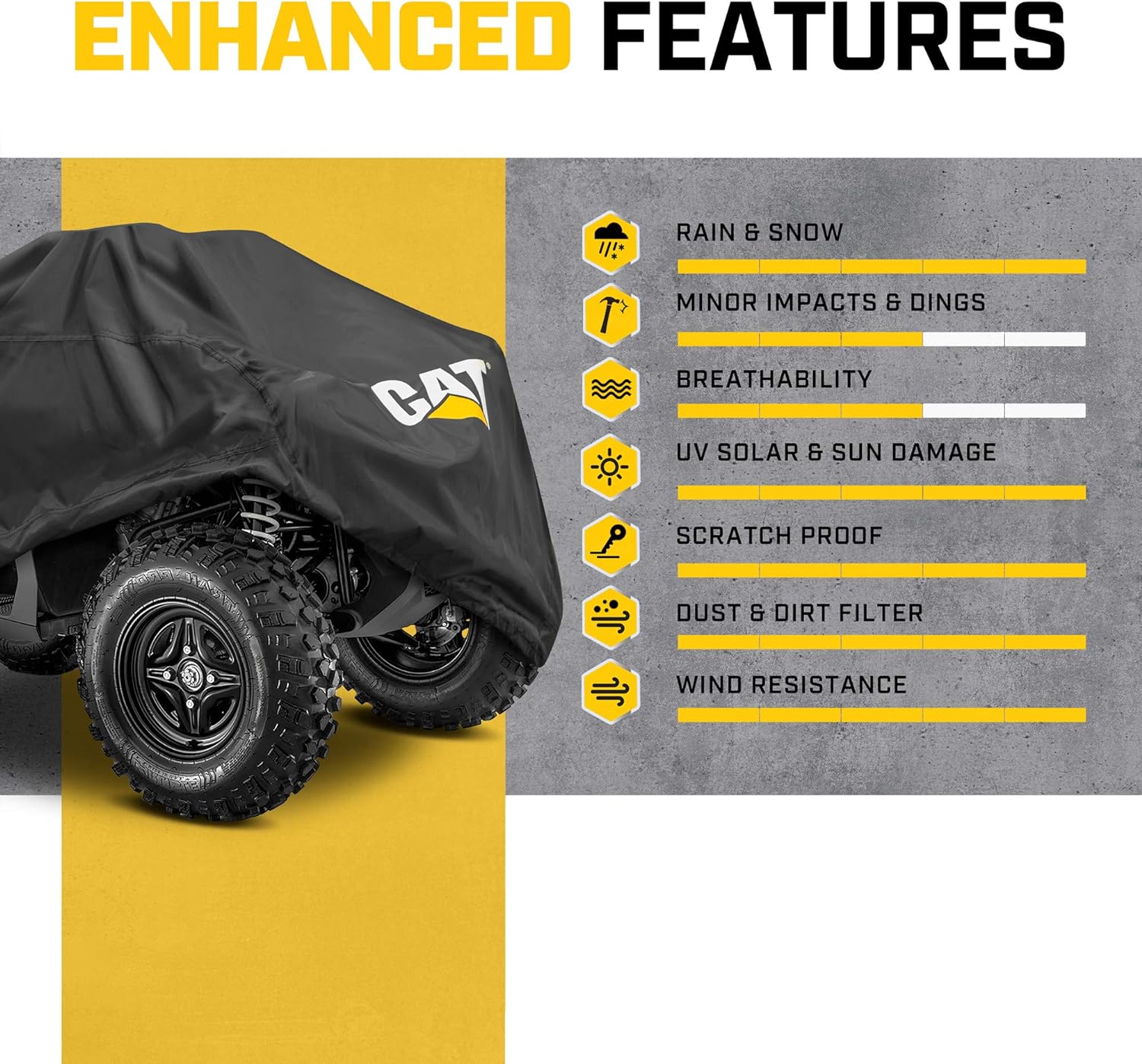 CAT MudShield Outdoor Ultimate Protection Vehicle Cover for ATVs