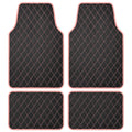 Carbella 4-piece DiamondLuxe Front Floor Mats and Rear Floor Mats - Pink