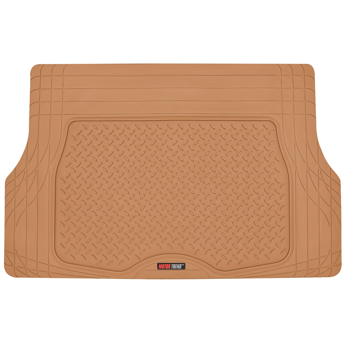 MotorTrend 4-Piece FlexTough Deep Dish Front Floor Mats, Rear Floor Mat, and Trunk/Cargo Mat - Heavy Duty, All Weather, Trim to Fit