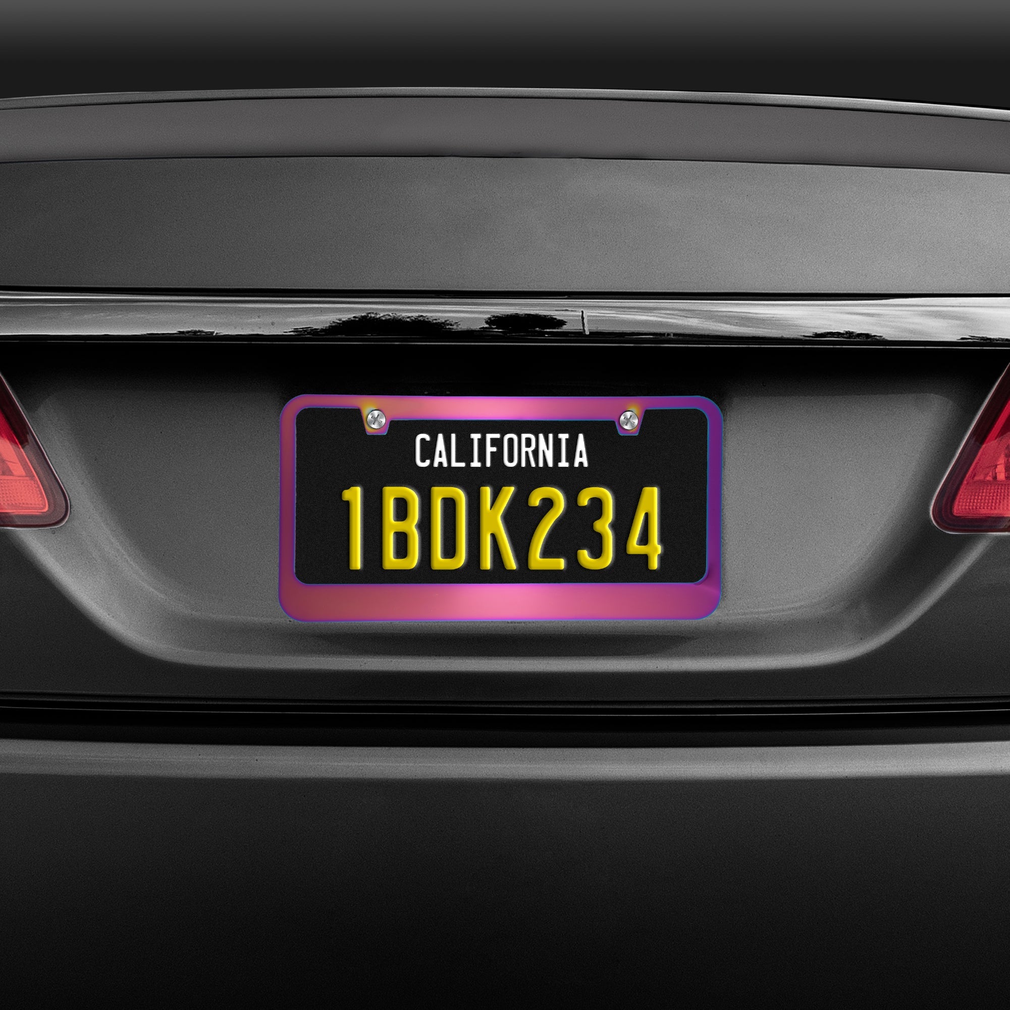 BDK Heavy Duty Rust-Proof Stainless-Steel Metal Plated License Plate Frame Universal Size for Car Truck SUV