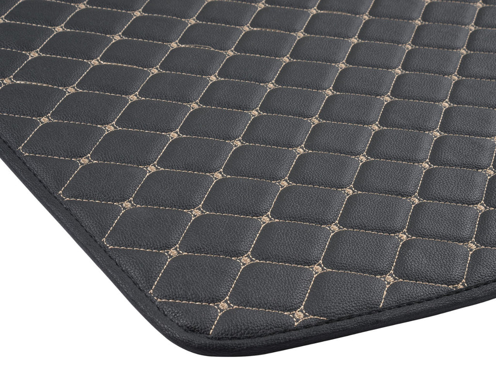 BDK Custom Fit Diamond Stitch Leatherette Trunk/Cargo Liner Mat for Ford Escape (2013 - 2016)