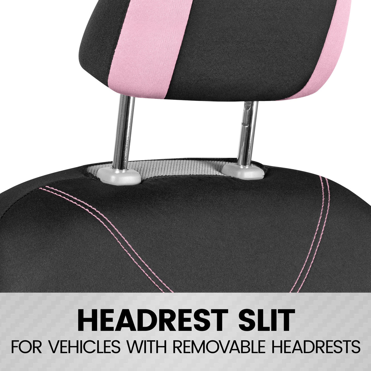 BDK 9-Piece UltraSleek Two-Tone Front Seat Covers and Rear Seat Covers