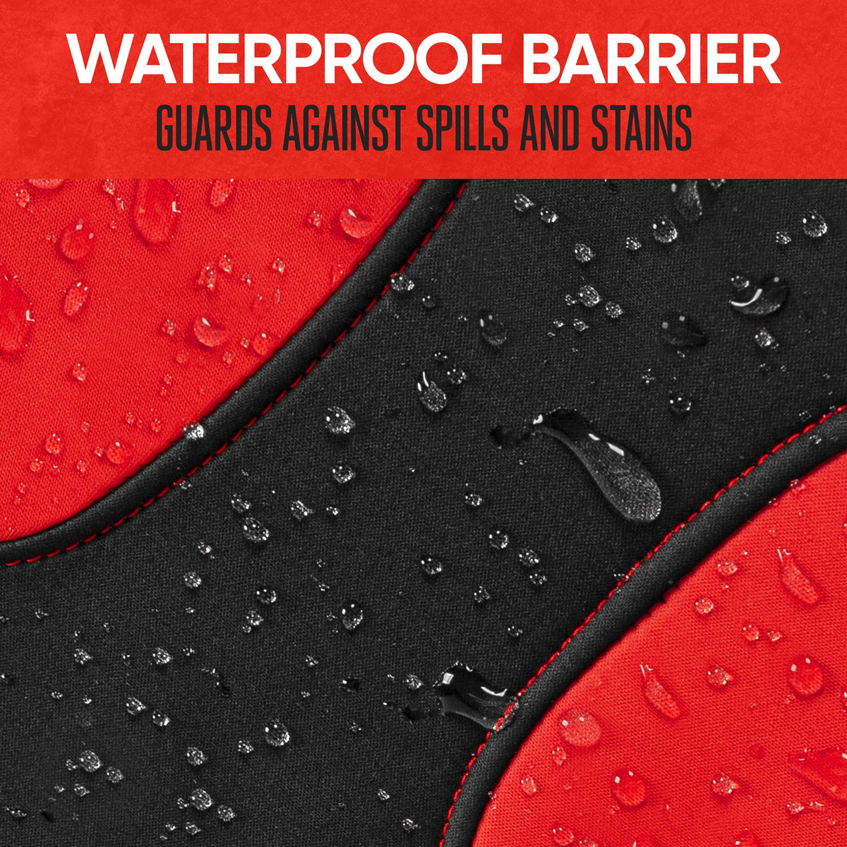 MotorTrend 2-Pack AquaShield Water-Proof Two-Tone Neoprene Front Seat Covers