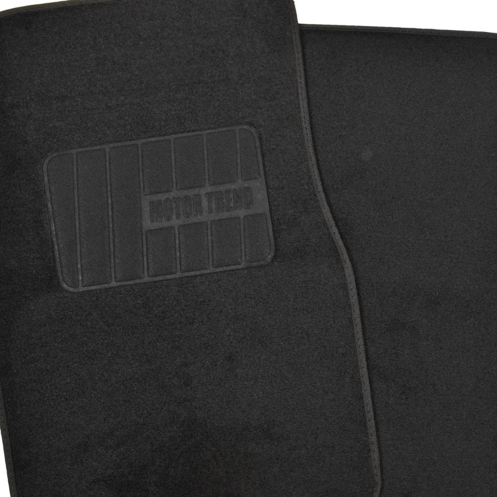 MotorTrend 4-Piece FatRug Premium Carpet Front Floor Mats and Rear Floor Mats with Heel Padding