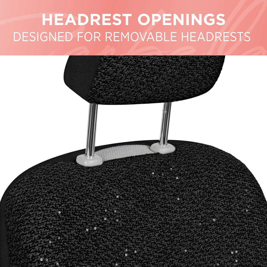 Carbella Sequin Tweed Front Seat Covers