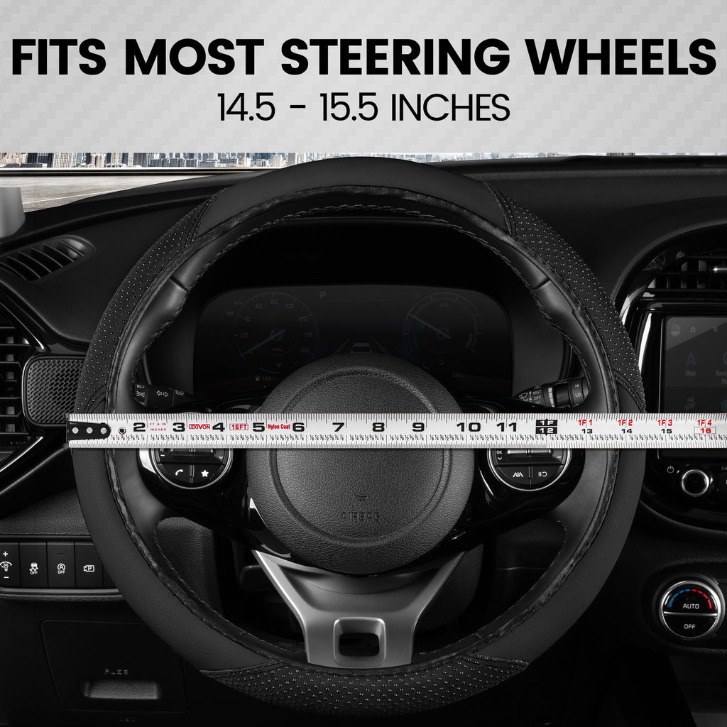 BDK SootheGrip MassageTouch Steering Wheel Cover (Fits 14.5" - 15.5")