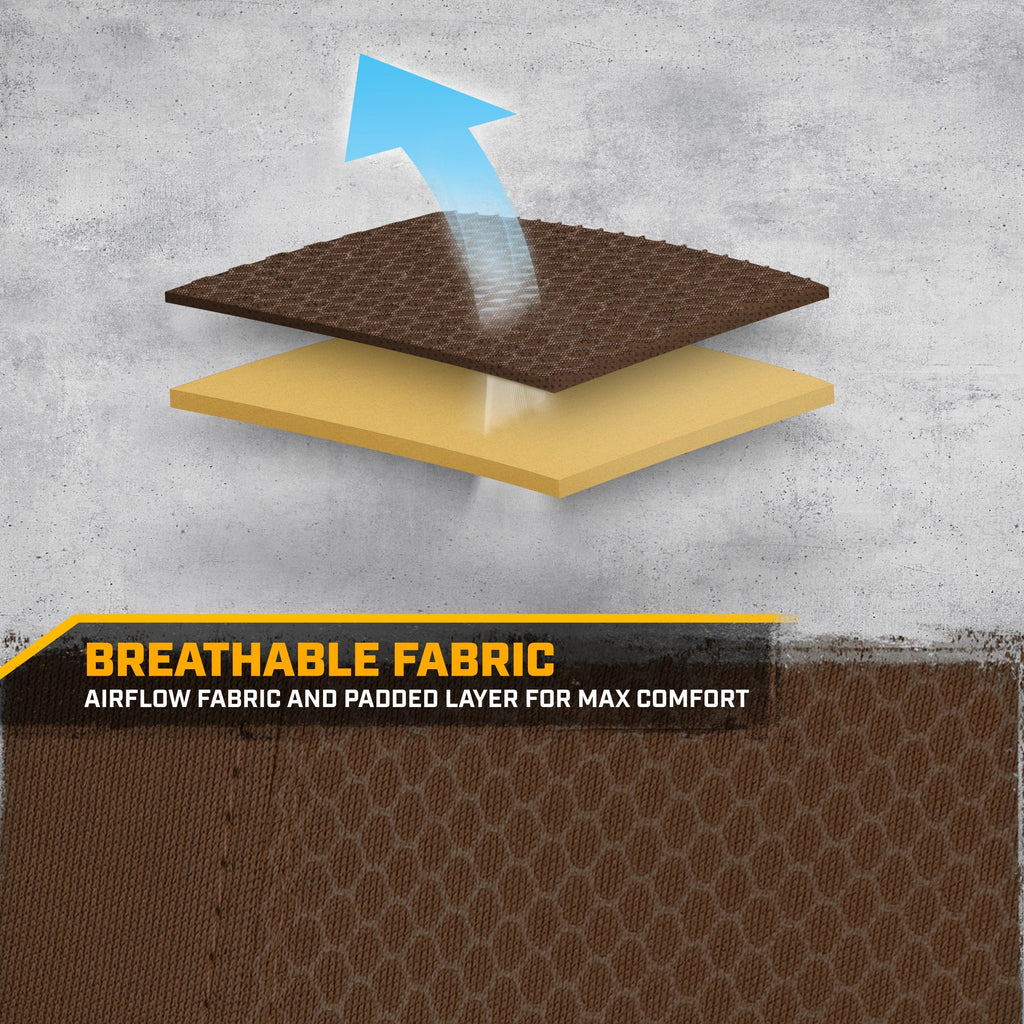 Cat Flexfit Brown Rear Seat Cover for Car – Durable Canvas & Mesh Design 60/40 Split Bench Protector for Cars, Trucks & SUVs – Back Seat Cover for Rear Bench – Interior Car Accessory