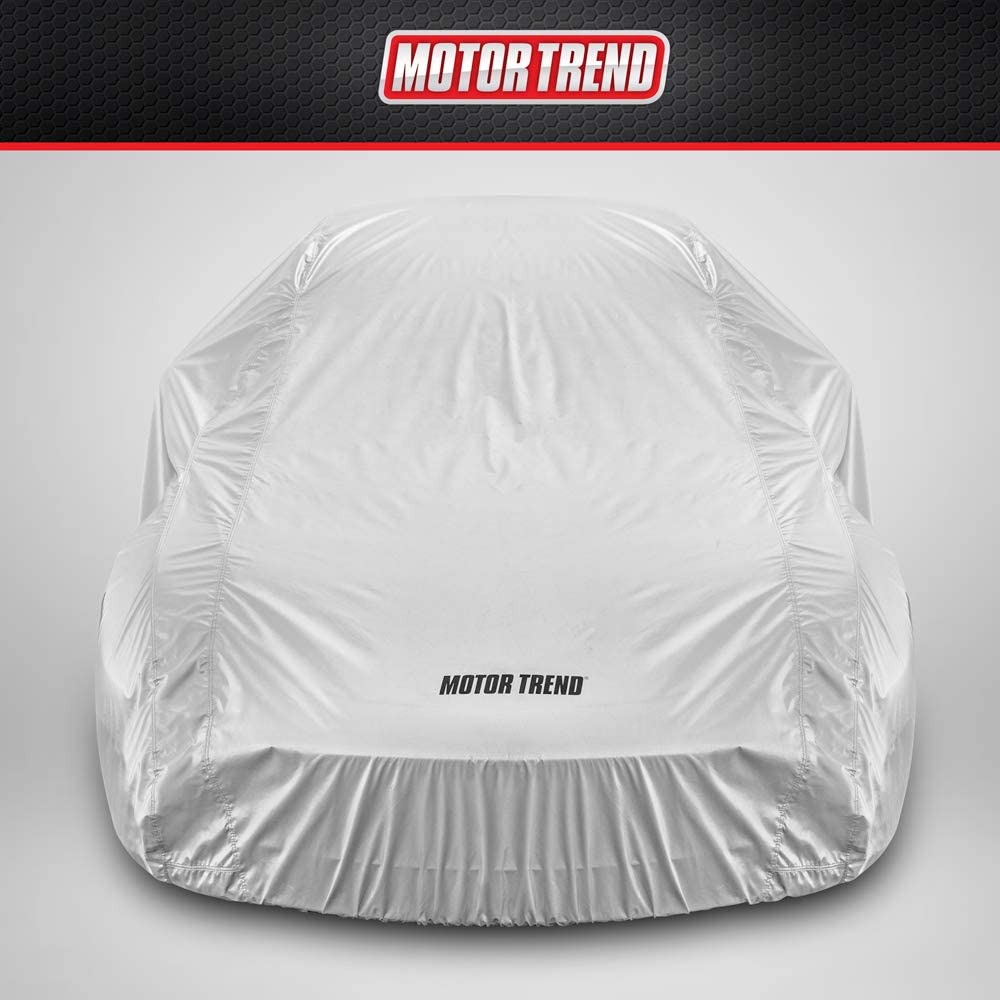 MotorTrend Single Poly All Weather Water-Proof Vehicle Cover for Cars, SUVs, Trucks, Vans