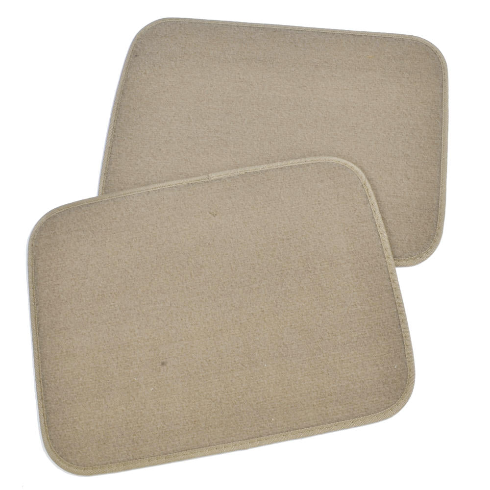 MotorTrend 4-Piece FatRug Premium Carpet Front Floor Mats and Rear Floor Mats with Heel Padding