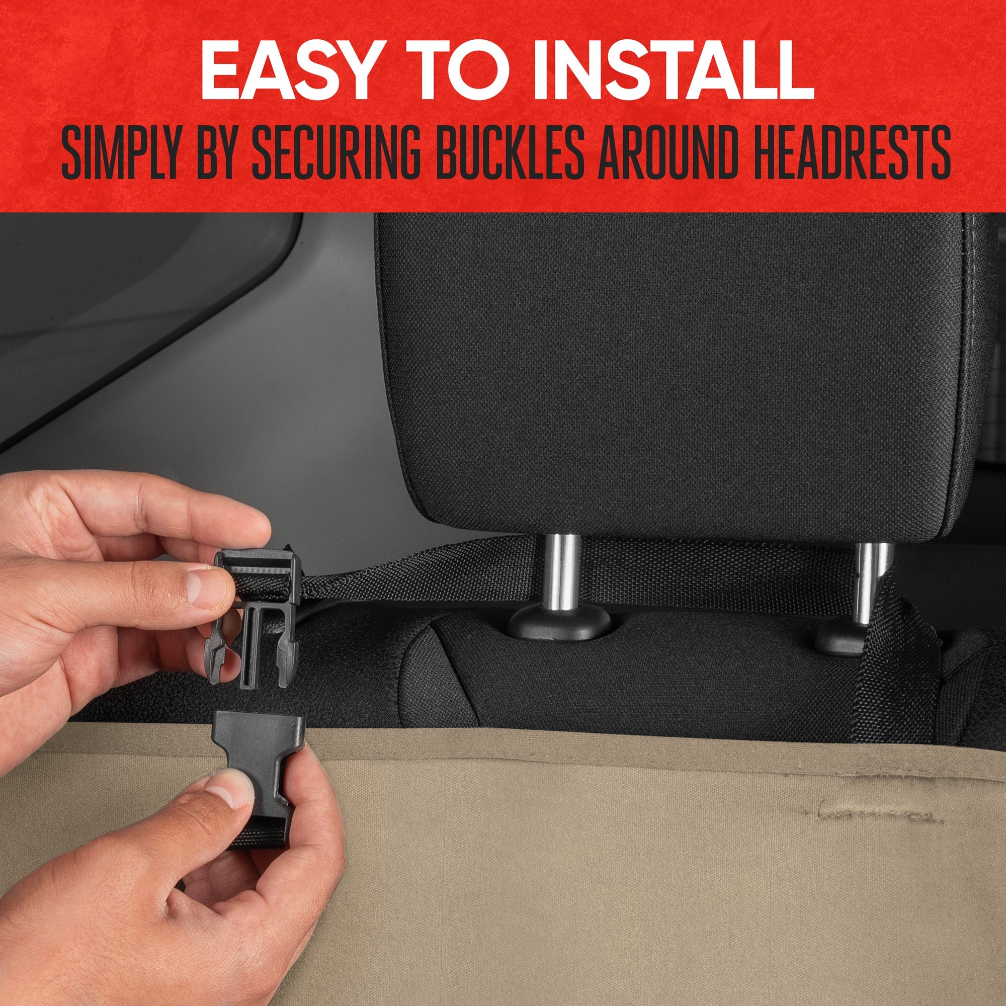 MotorTrend AquaShield Water-Proof Neoprene Rear Seat Covers