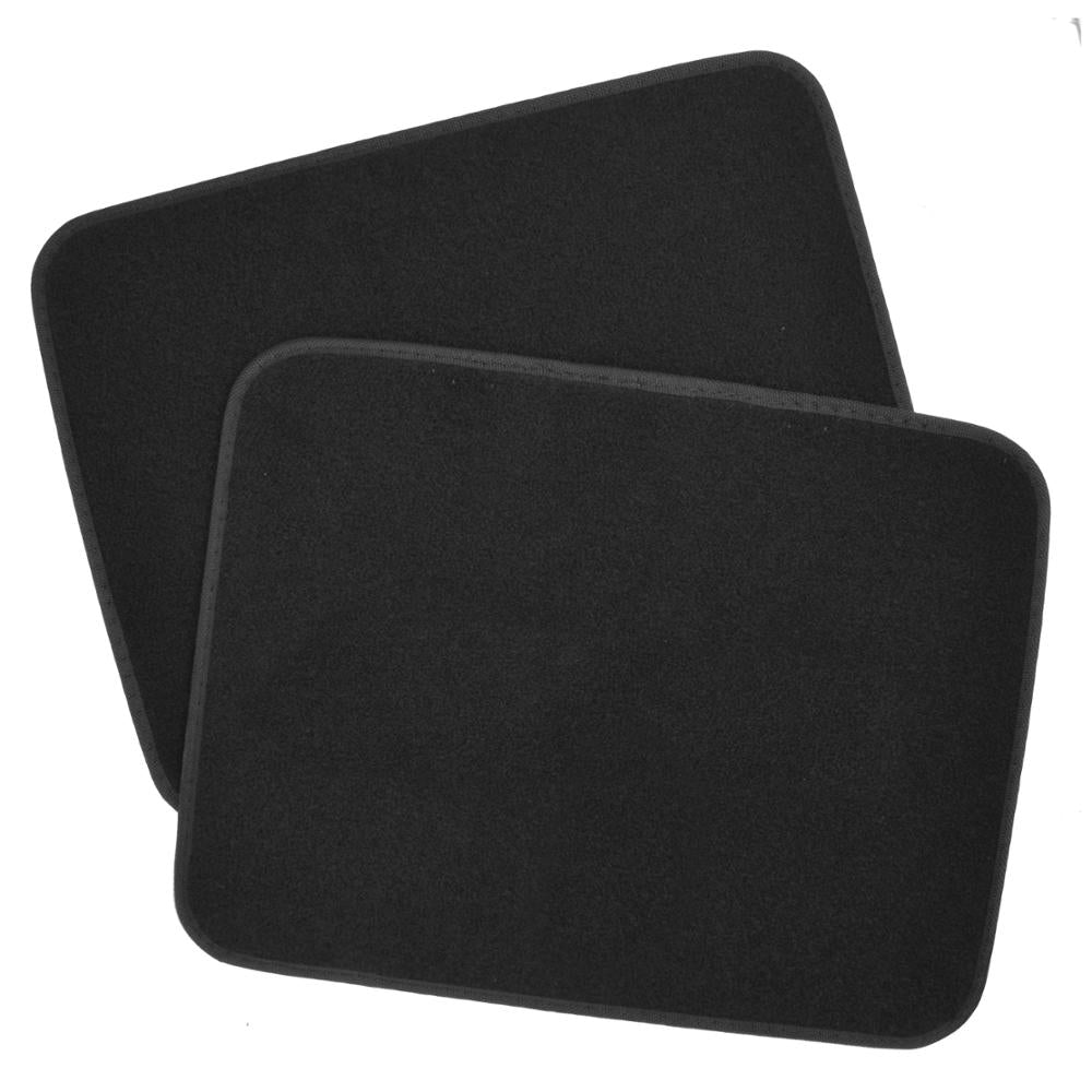 Batman Logo 4-Piece Car Floor Mats - Front & Rear Set (Officially Licensed DC Comics)