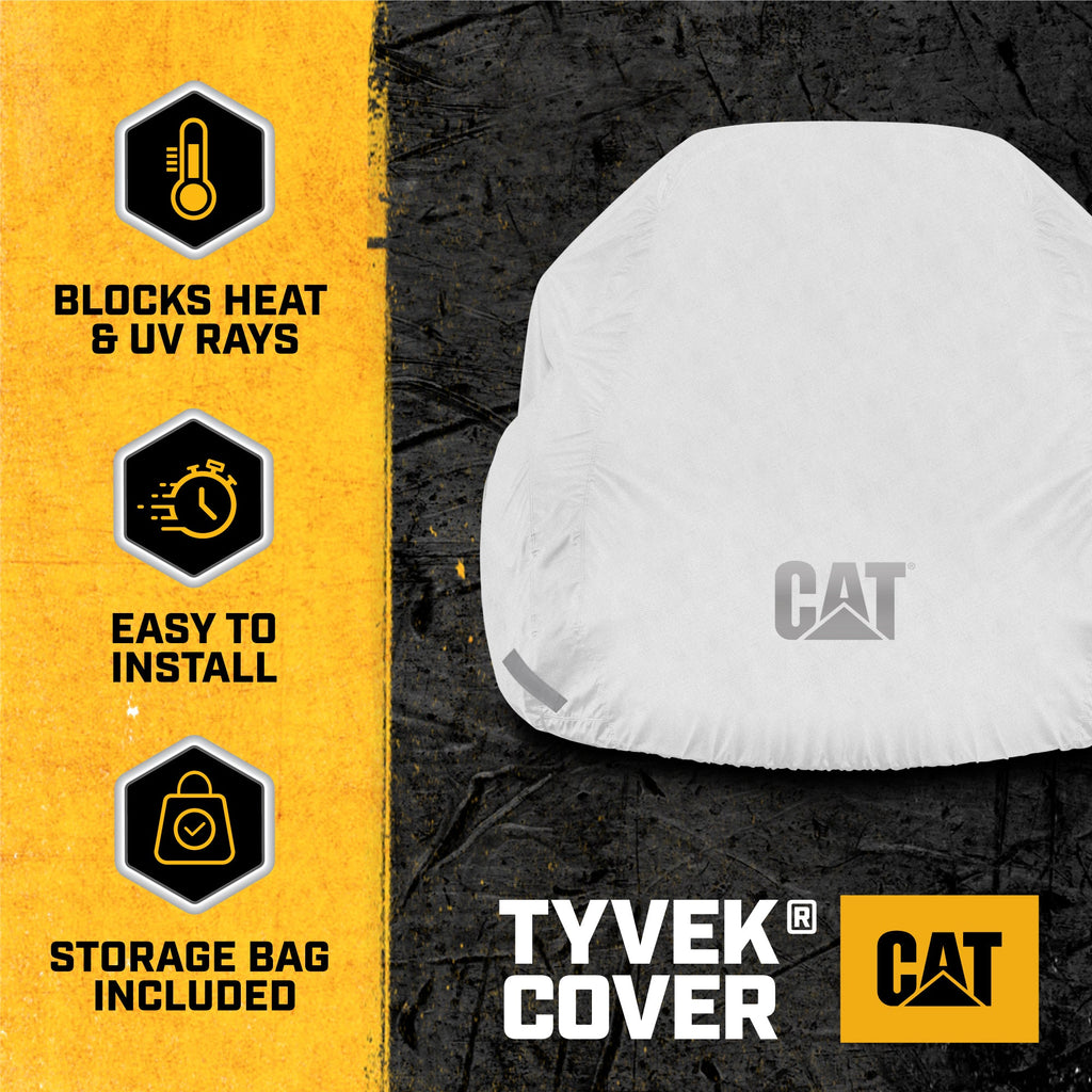 CAT Ultimate Tyvek Vehicle Cover for Cars, SUVS, Trucks, Vans - All Weather, Breathable XXL (228" x 80" x 69")