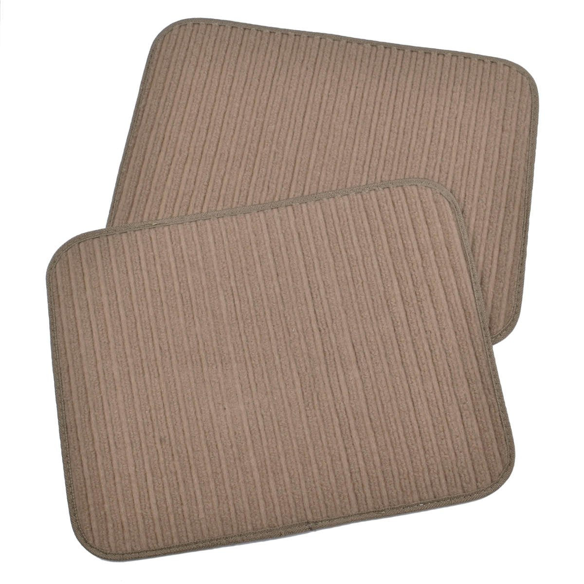BDK 4-Piece Corduroy Front Floor Mats and Rear Floor Mats