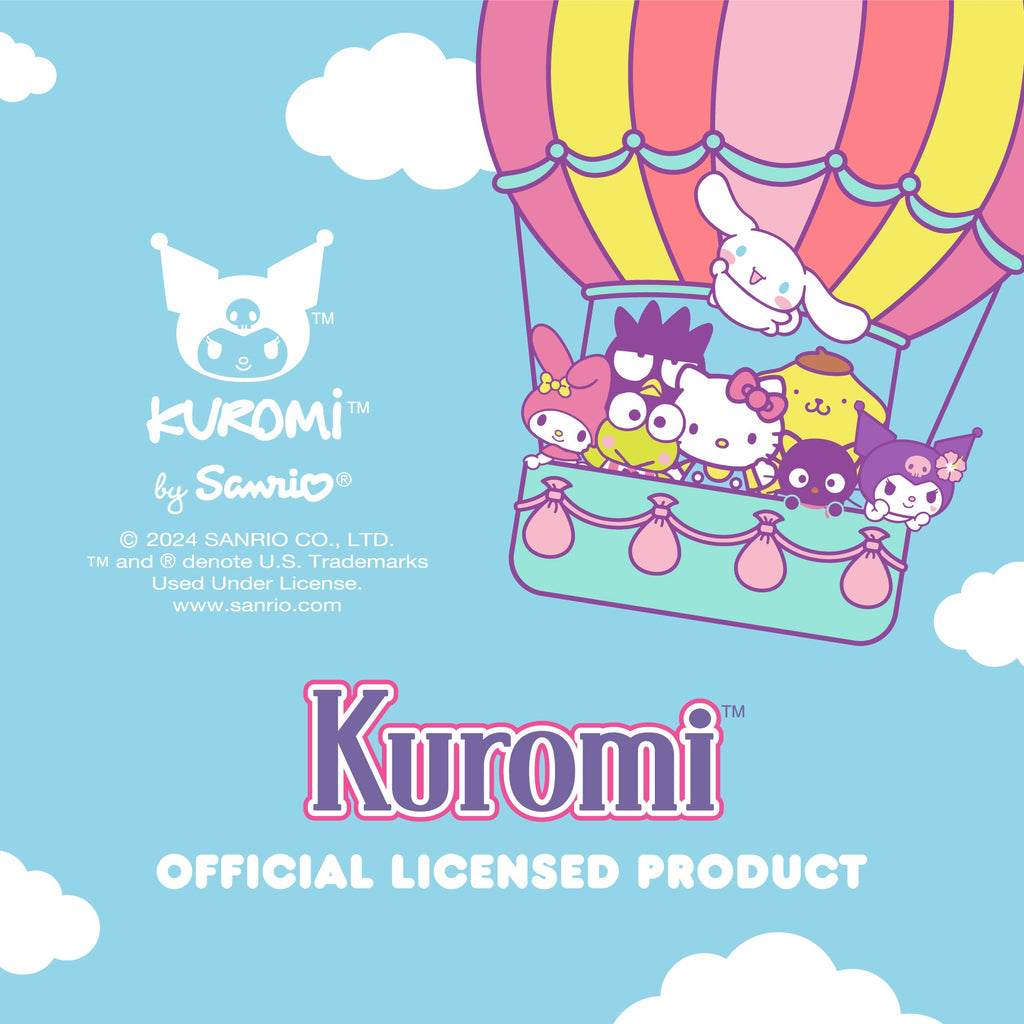 Carbella Sanrio Kuromi Neon Party Front Windshield Sunshade (58" x 28")