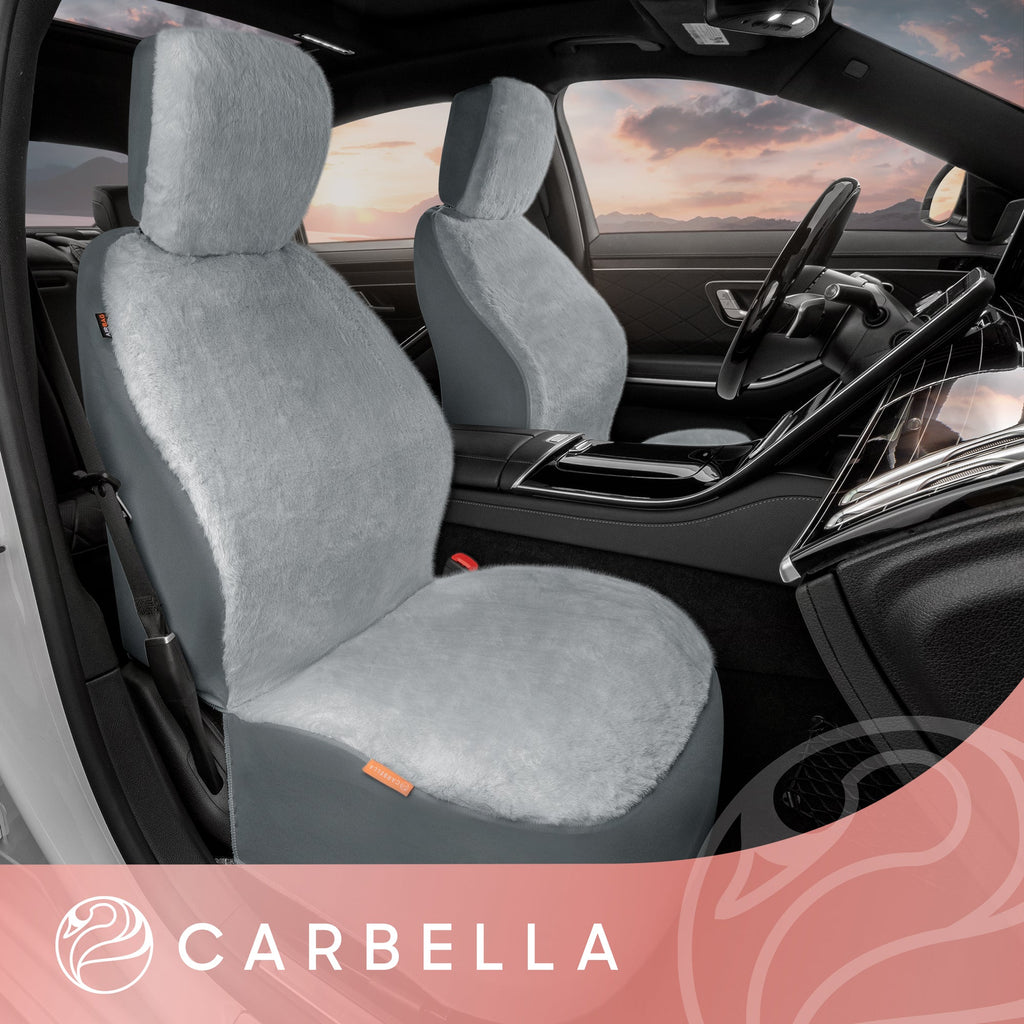 Carbella 2-Pack Plush Fleece Front Seat Covers