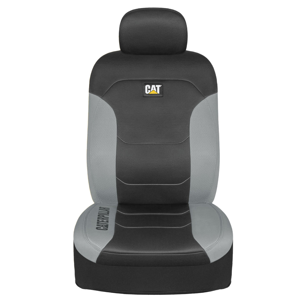 CAT 2-Pack FlexFit Front Seat Covers with Hexagonal Design