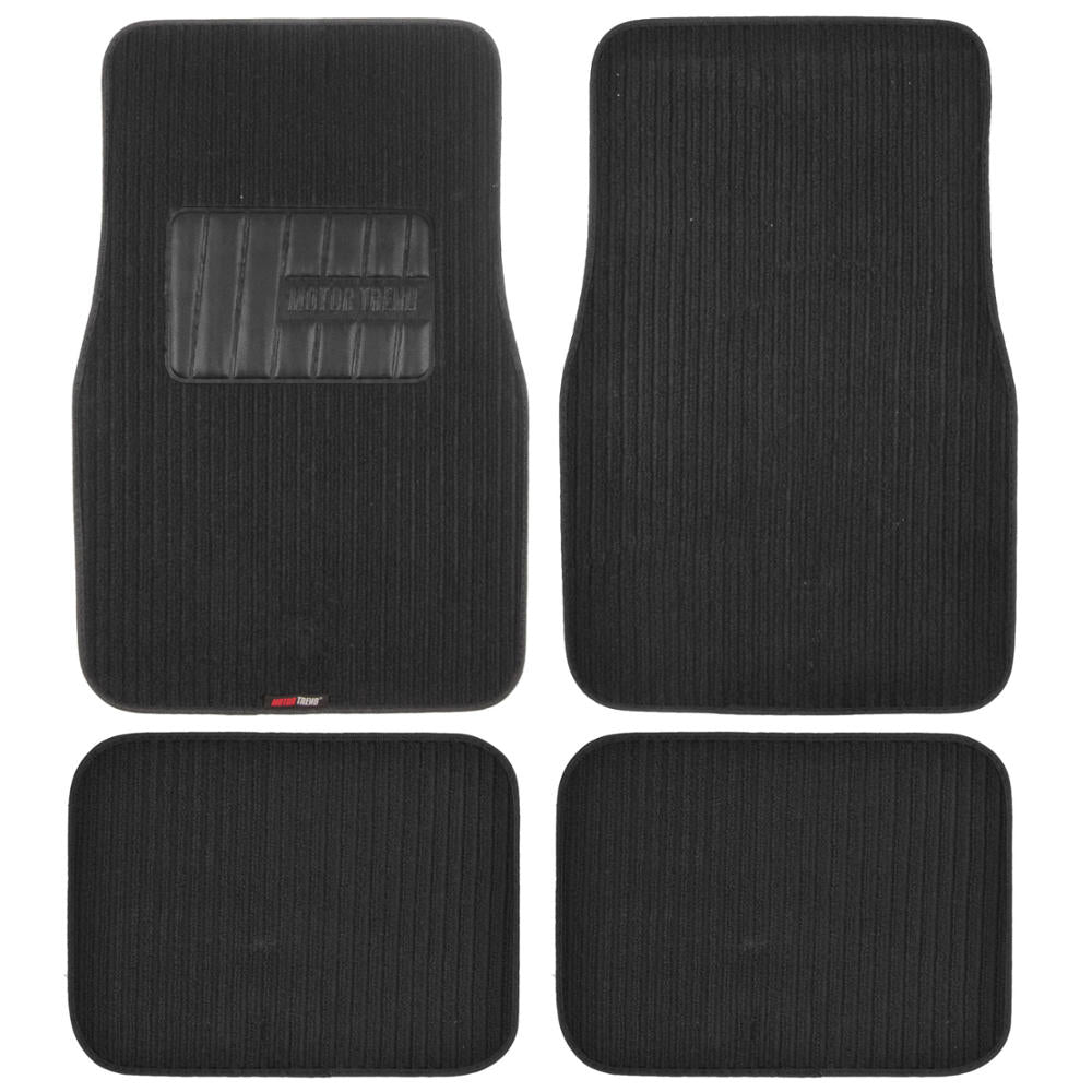 BDK 4-Piece Corduroy Front Floor Mats and Rear Floor Mats