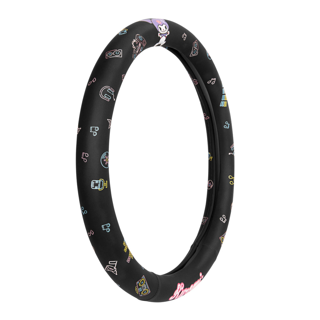 Carbella Sanrio Kuromi Neon Party Steering Wheel Cover (Fits 14.5" - 15.5")