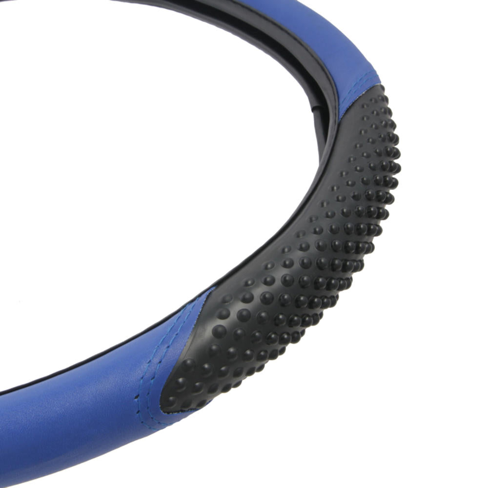 BDK Ergonomic Sport Massage Grip Steering Wheel Cover (Fits 14.5" - 15.5")